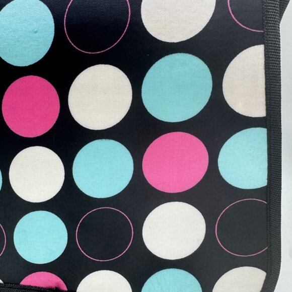 Dog Cat Carrier Polka Dot Soft Sided Pets Portable Folding Polyester Bag - Picture 3 of 13